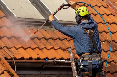 Démoussage et hydrofuge de toiture à Mondrainville